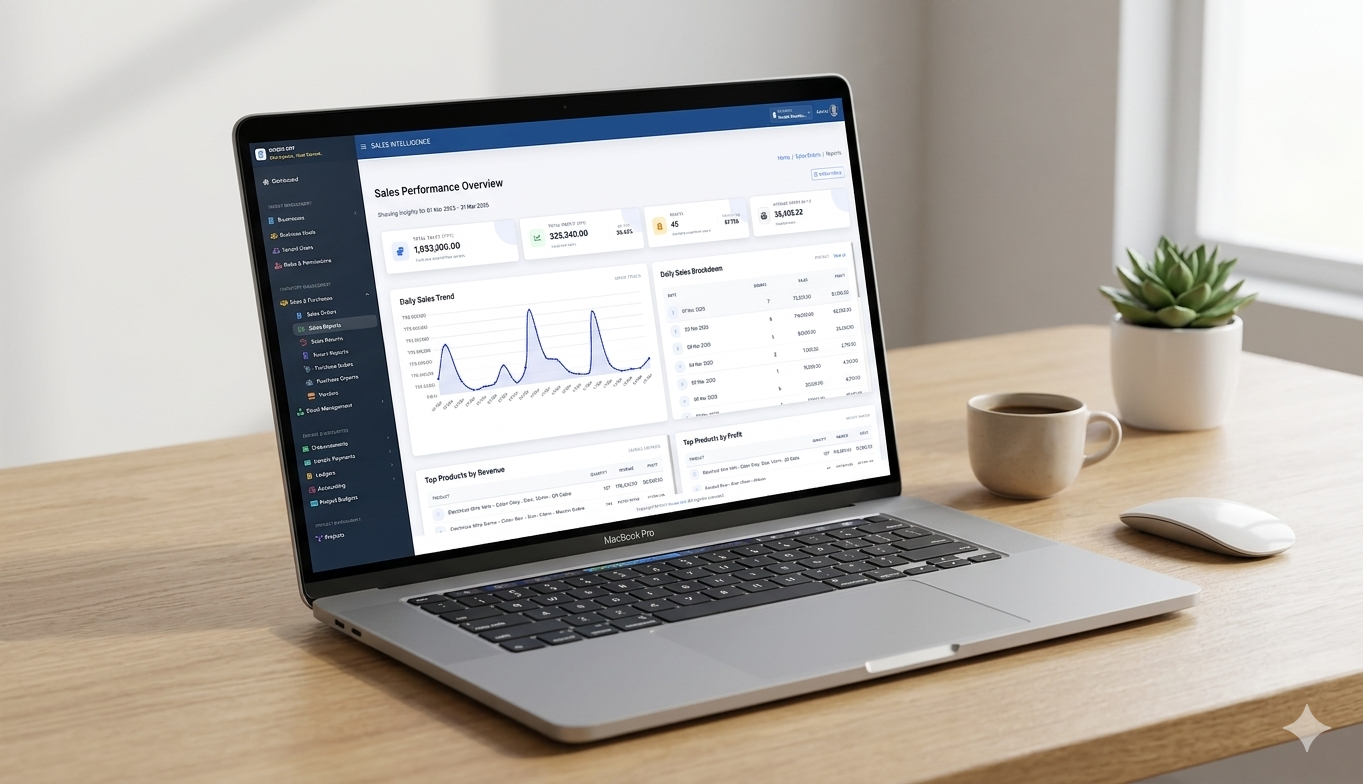 SondoERP dashboard preview